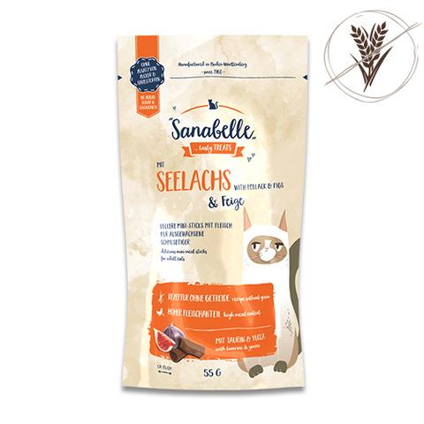 Санабель Snack Минтай и Инжир -> смотреть большое фото Sanabelle Mini Meat Sticks Pollack & Fig - Лакомства для кошек