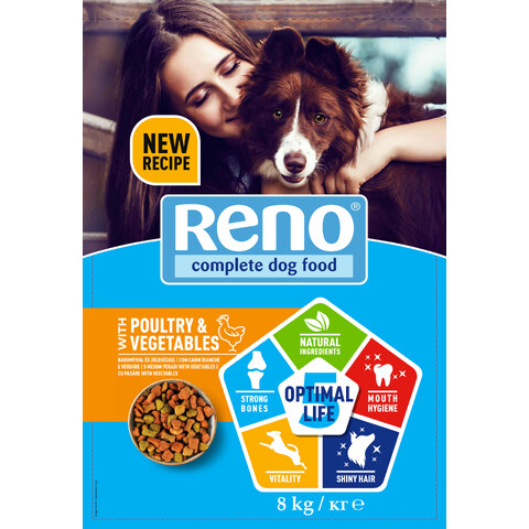 Reno OPTIMAL LIFE 5 Poultry & Vegetables - Сухой корм для собак