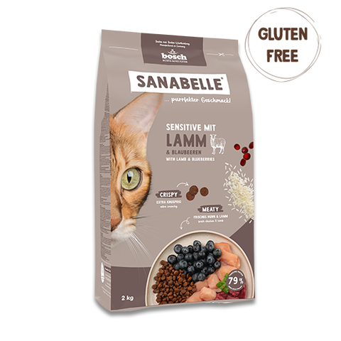 Санабель Сенситив Баранина із чорницями -> дивитися велике фото Sanabelle Sensitive with lamb & blueberries - Сухий корм для кішок
