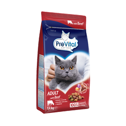 PreVital Beef - Сухой корм для кошек