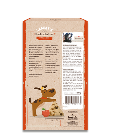 Бош Лакомство Sammy`s Фруктовые слайсы -> смотреть большое фото Bosch Sammy's fruit slices - Лакомства для собак
