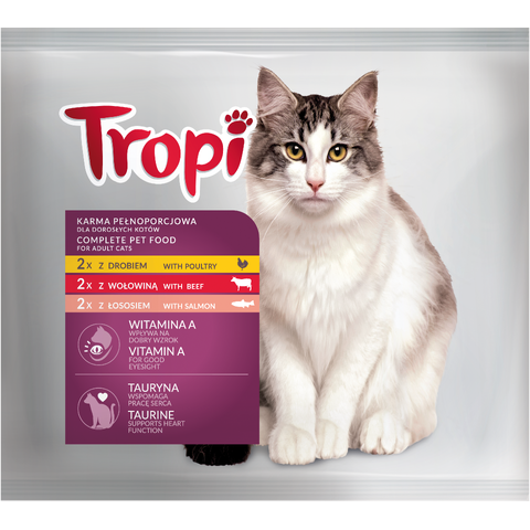 Tropi Beef,Poultry,Fish - Паучи для кошек