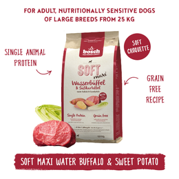 Bosch Maxi water buffalo & sweet potato - Сухой корм для собак