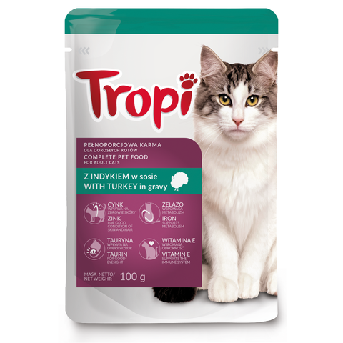 Tropi Turkey [вес 100 г] - Паучи для кошек