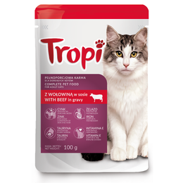 Tropi Beef [вес 100 г] - Паучи для кошек