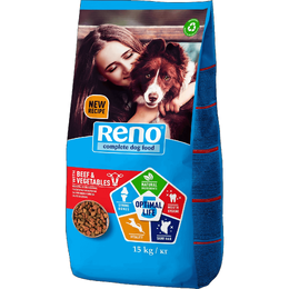 Reno OPTIMAL LIFE 5 Beef & Vegetables [вага 15 кг] - Сухий корм для собак